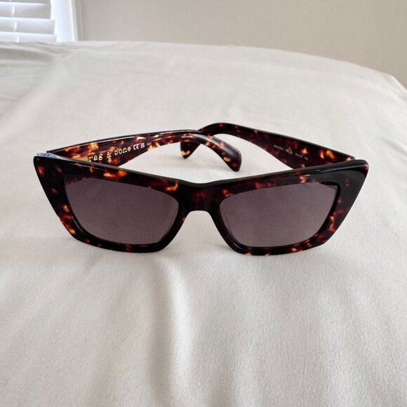 Rag & Bone 90\'s Retro Brown Gradient Cat Eye Sunglasses 53mm main image 8
